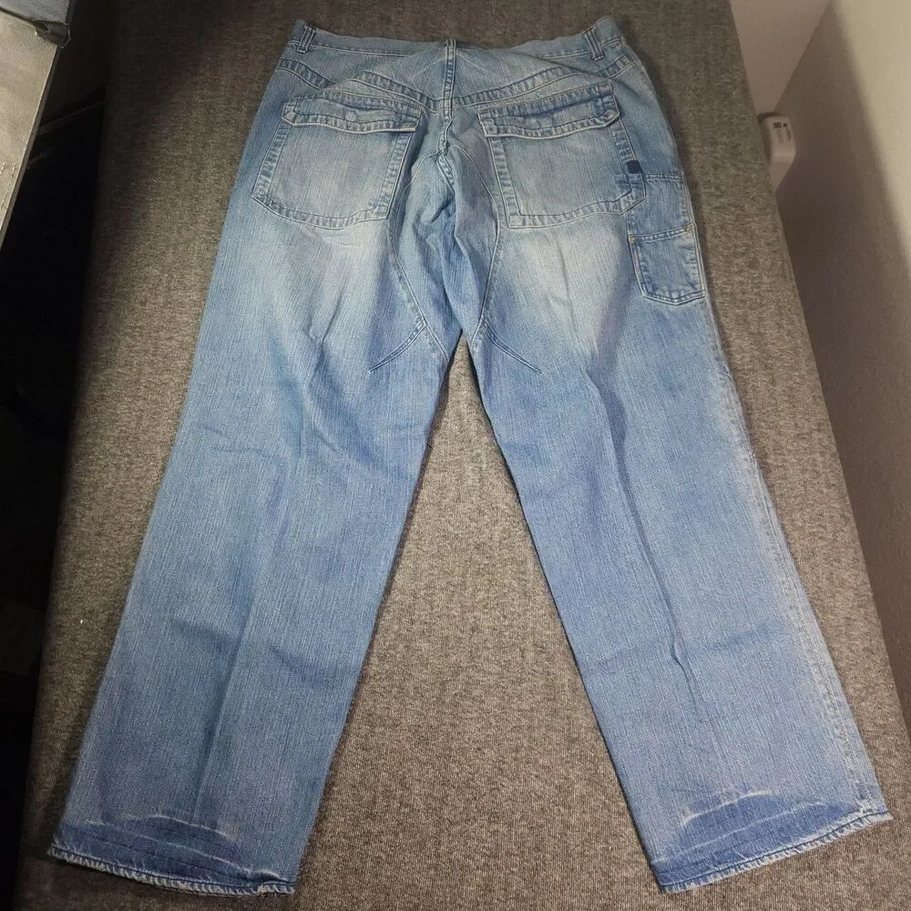 Vtg Grail Jordan 23 Baggy Jeans Mens 40x34 Curved Seam Y2K Jumpman Excellent